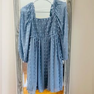 Elegant Blue Women's Dress